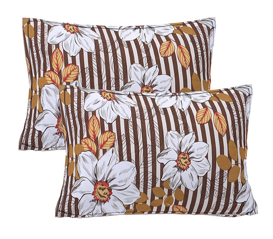 Siroki Bond Premium  Olive Printed Pillow Cover (17*27)