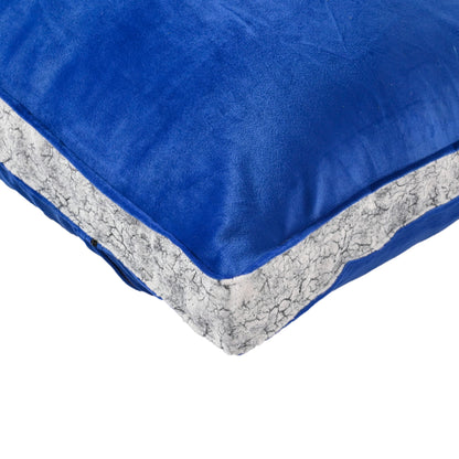 Siroki bond Soft Blue Sleeping Velvet Pillow with Cover