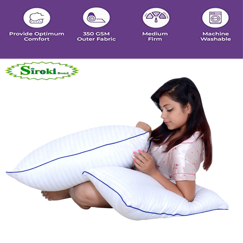 Siroki Bond Cozy Blue Microfiber Sleeping Pillow