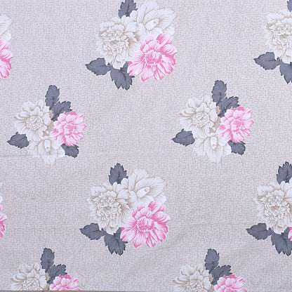 Siroki Bond  Sea Green Floral Printed Premium Bed Sheet