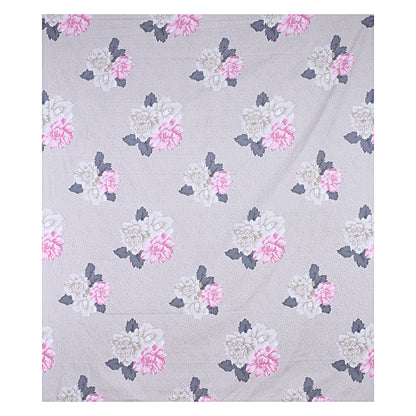Siroki Bond  Sea Green Floral Printed Premium Bed Sheet