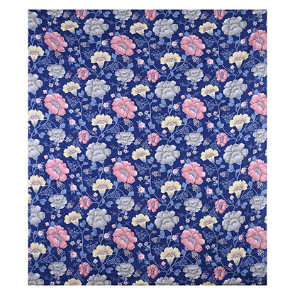 Siroki Bond  Charcol Floral Printed Premium Bed Sheet