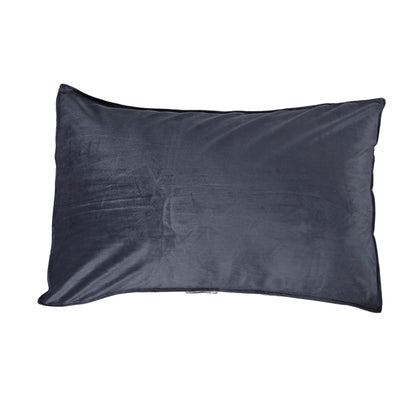 Siroki bond Soft Grey Sleeping Velvet Pillow with Cover