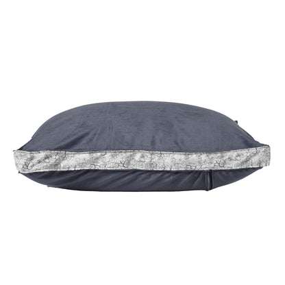 Siroki bond Soft Grey Sleeping Velvet Pillow with Cover