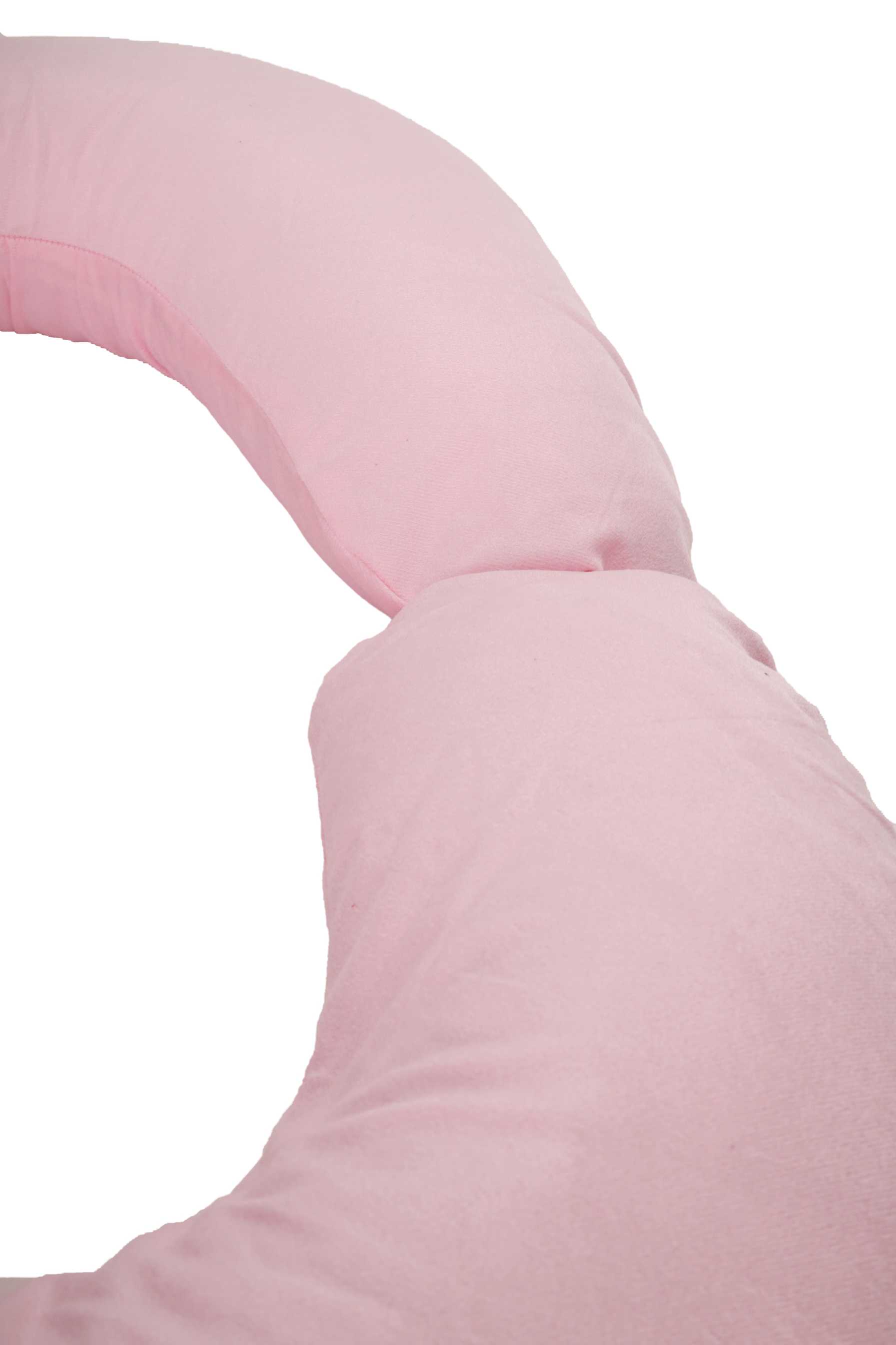 Siroki Bond Red Velvet C-Shape Pregnancy Pillow with Cover