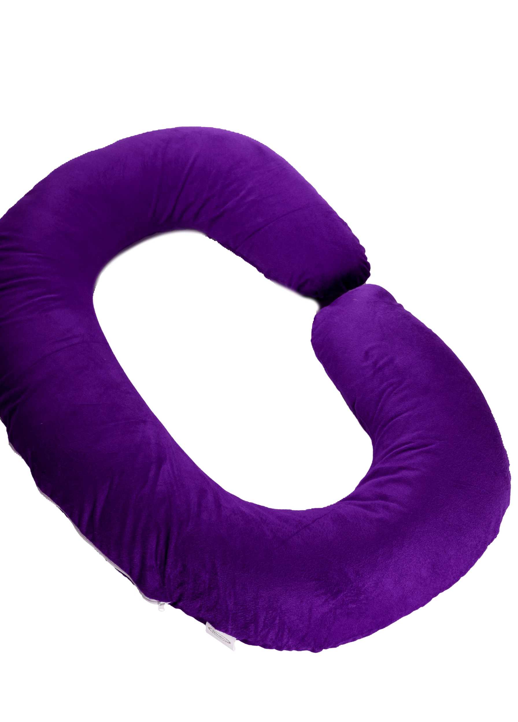 Siroki Bond Red Velvet C-Shape Pregnancy Pillow with Cover
