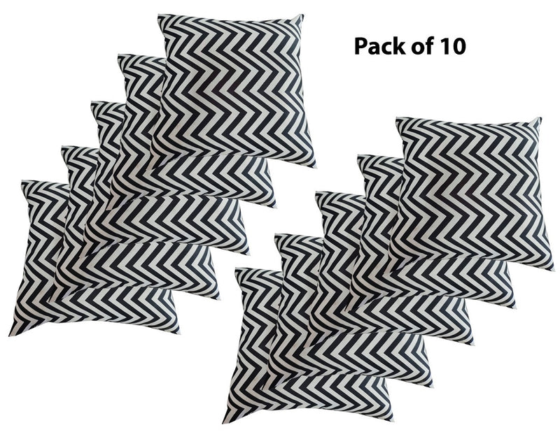 Siroki Bond Black Zigzag Cushion