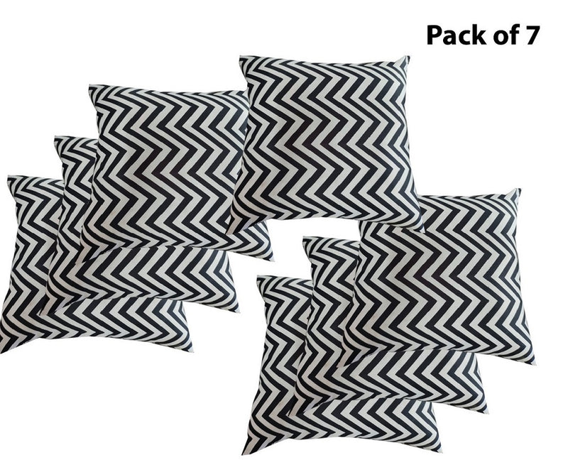 Siroki Bond Black Zigzag Cushion