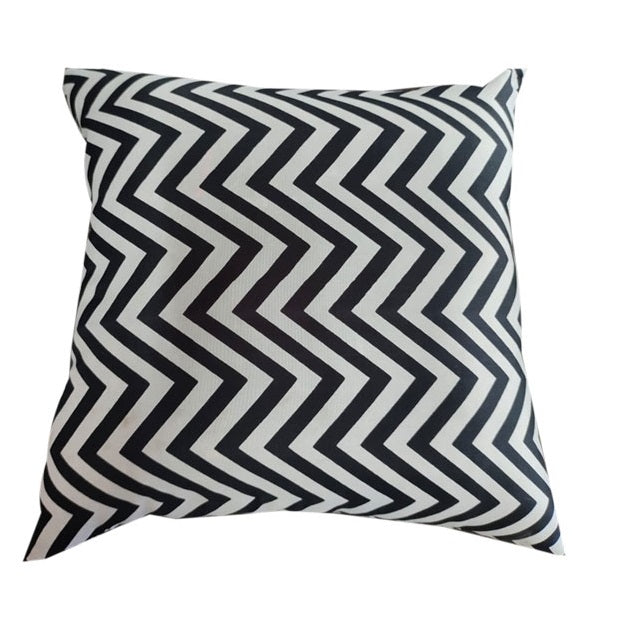 Siroki Bond Black Zigzag Cushion