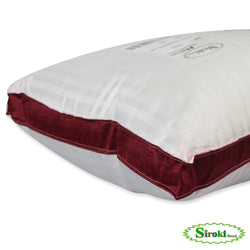 Siroki Bond Fiber Maroon Side Border Sleeping Pillow