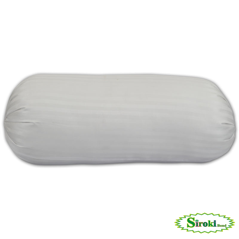 Siroki Satin Strip Micro Fiber Bolster Pack of 2