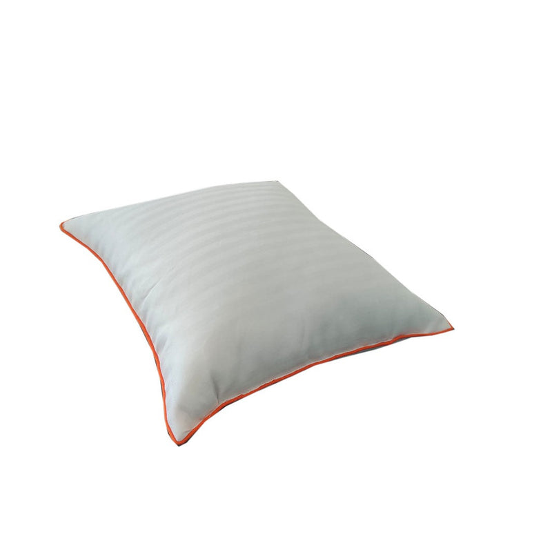 Siroki Bond Orange strip White Cushion