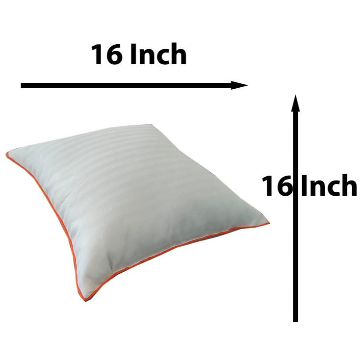 Siroki Bond Orange strip White Cushion