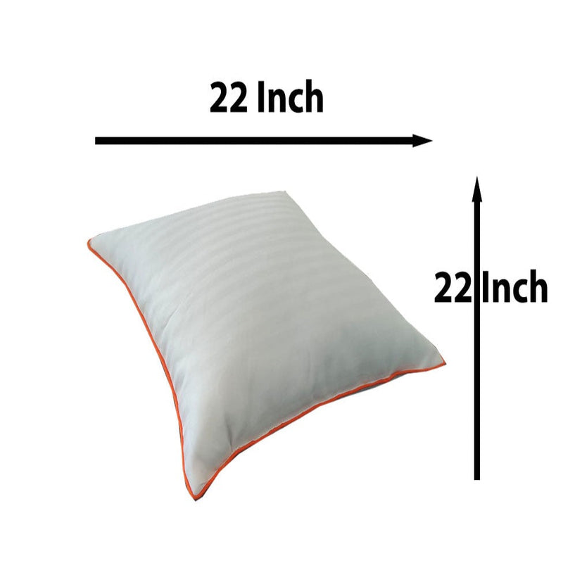 Siroki Bond Orange strip White Cushion