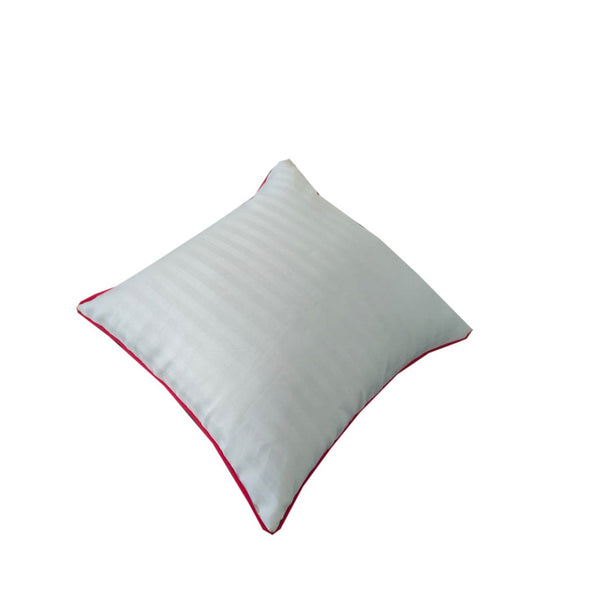 Siroki Bond Red strip White Cushion