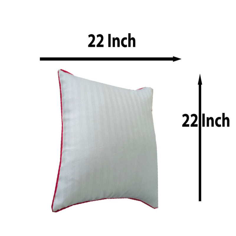 Siroki Bond Red strip White Cushion