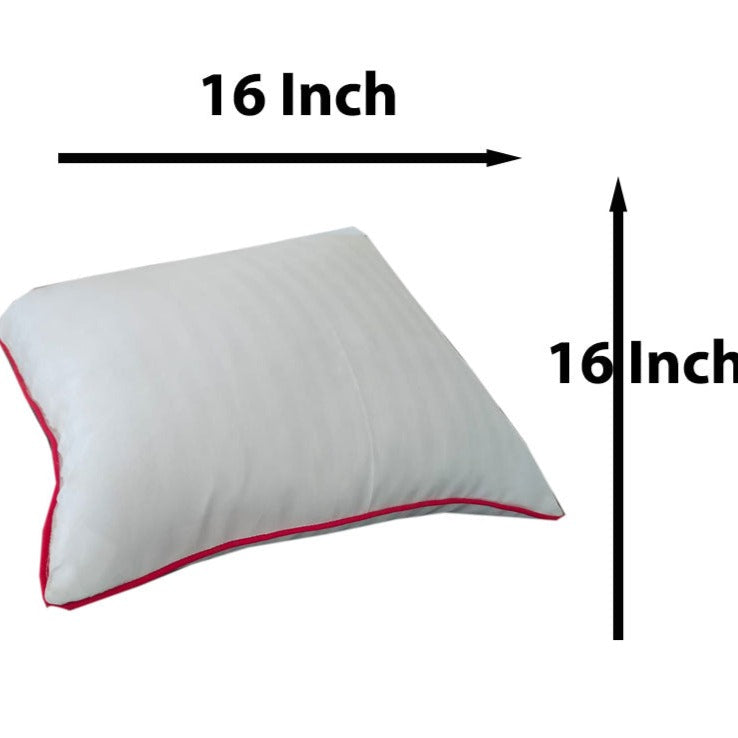 Siroki Bond Red strip White Cushion