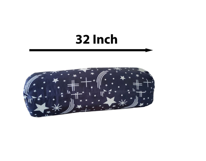 Siroki Bond Blue Star Satin Fiber Bolster Pack of 2