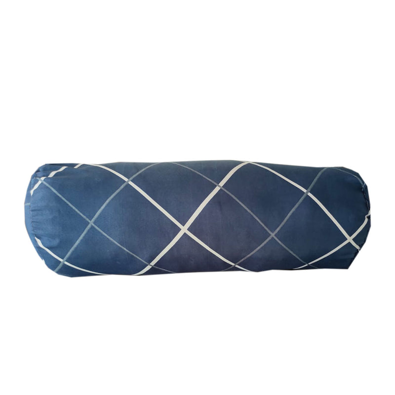 Siroki Bond Blue Satin Fiber Bolster Pack of 2